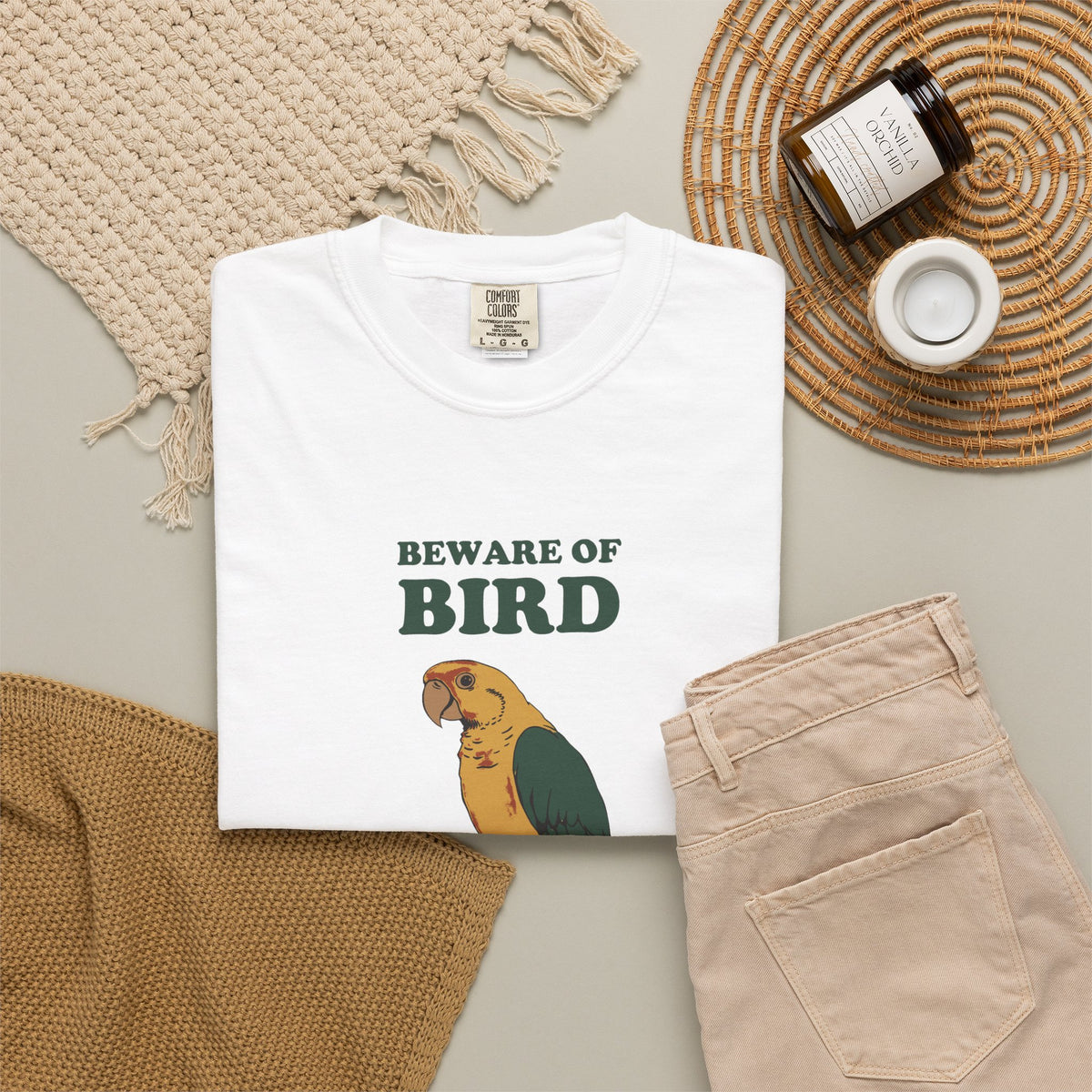 Beware of Bird She's Got Opinions Shirt Parrot Owner Tee