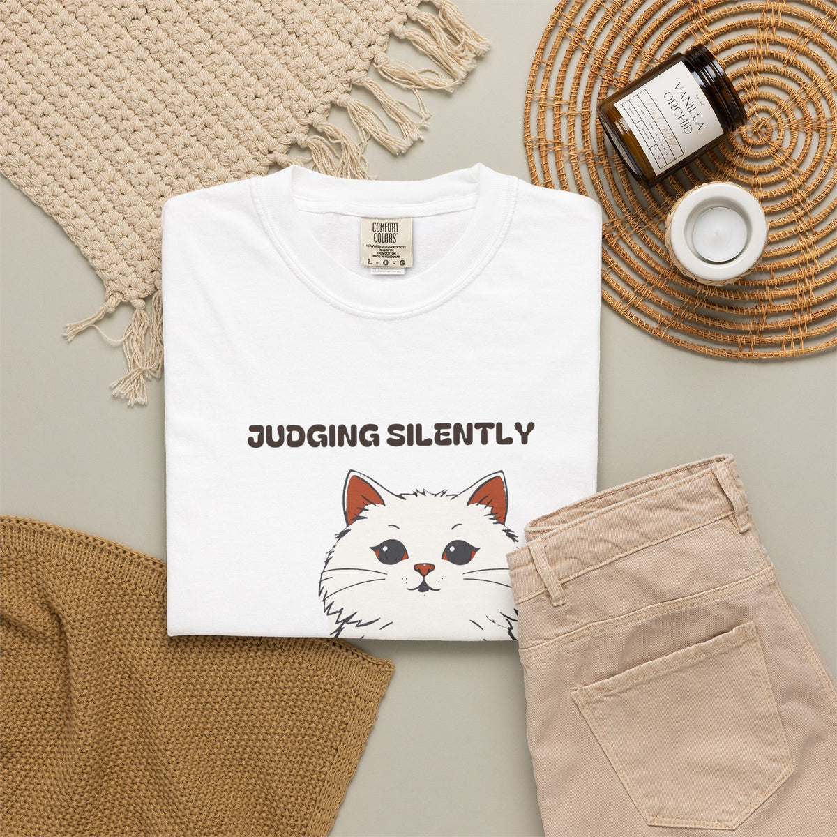 Cat Owner Shirt - Judging Silently From Across the Living Room Tee