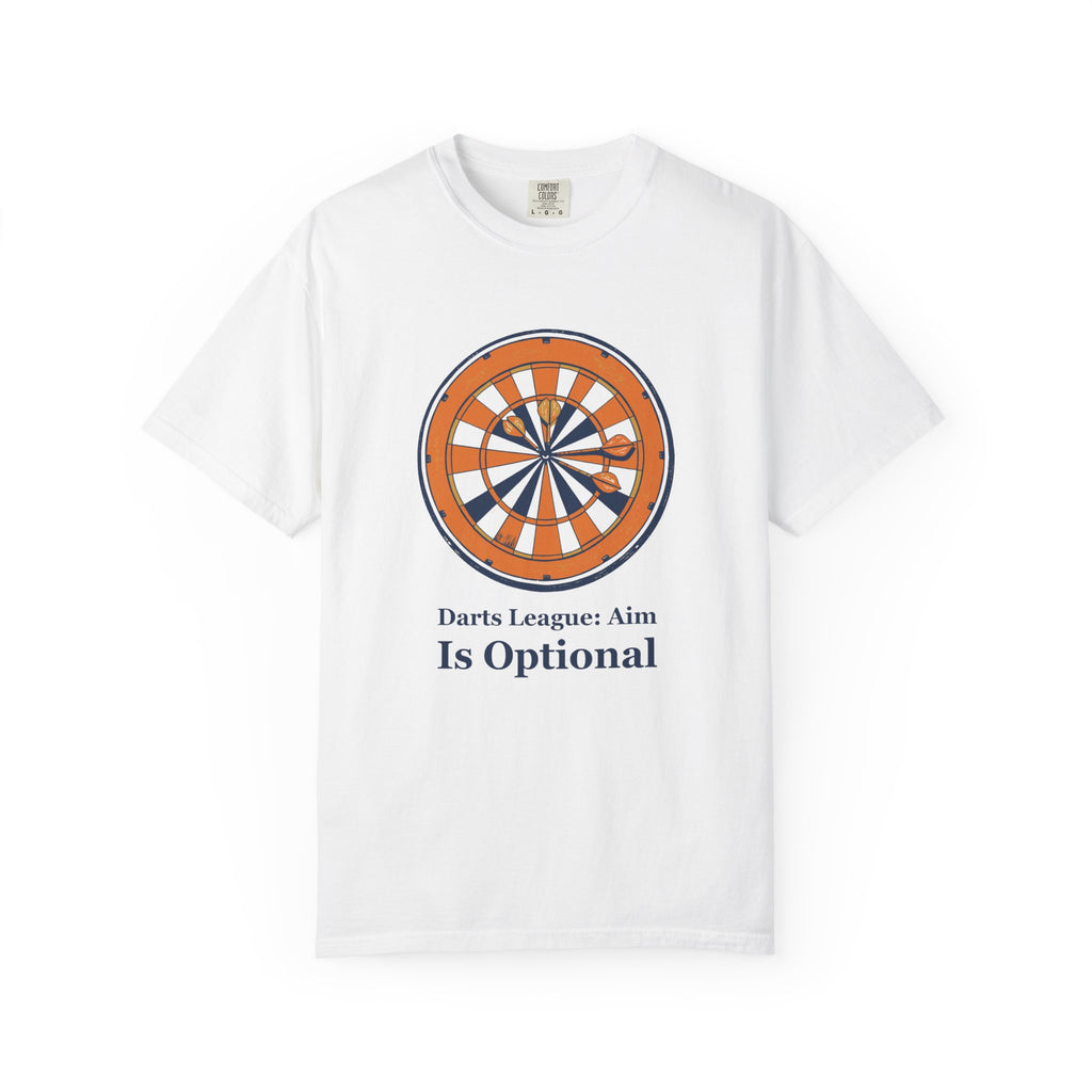 Darts Player Gift Shirt - Darts League: Aim is Optional Tee