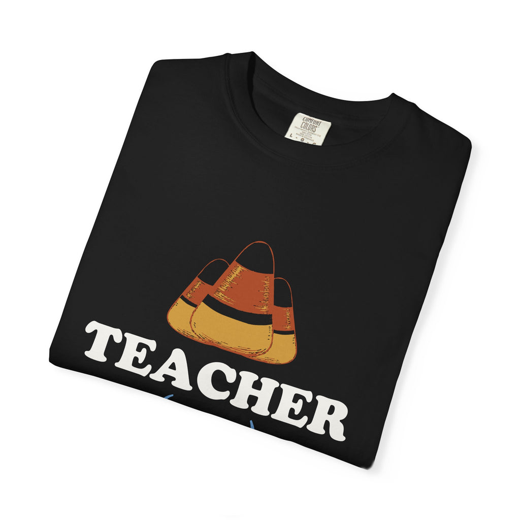 Teacher Halloween Shirt - Teacher Surviving Entirely on Candy Corn
