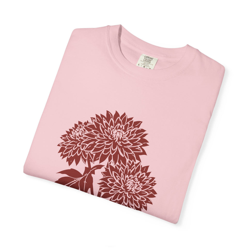 Botanical Illustration Fall Shirt - Dahlia Season Tee