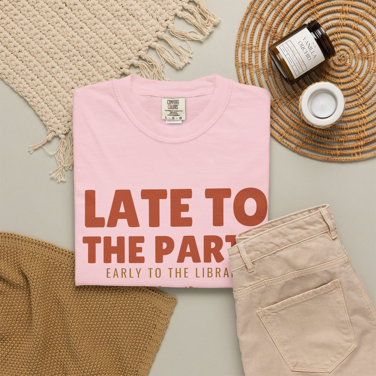 Book Lover Shirt - Late to the Party Early to the Library Tee