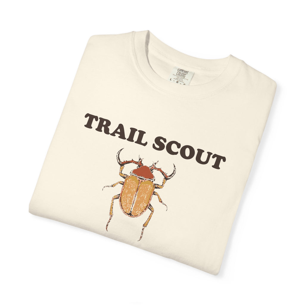 Nature Lover Shirt - Trail Scout Examining Beetle Tracks and Moss Tee