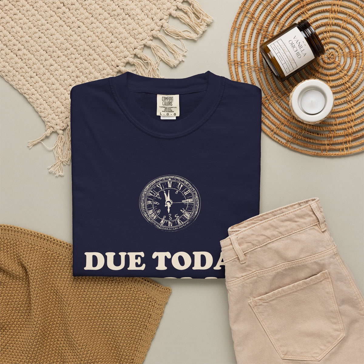 Funny High School Student T-Shirt Due Today Graphic Tee Gift