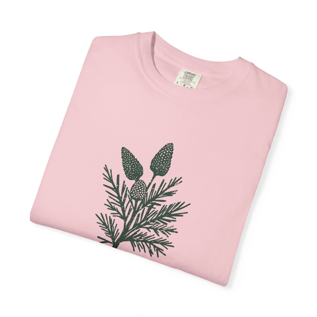 Funny Pine and Cone Shirt - Forest Imagery Winter Gift Tee