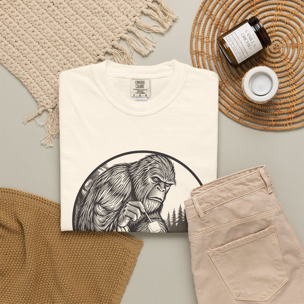 Bigfoot Camping Shirt - Campfire Myth Tee