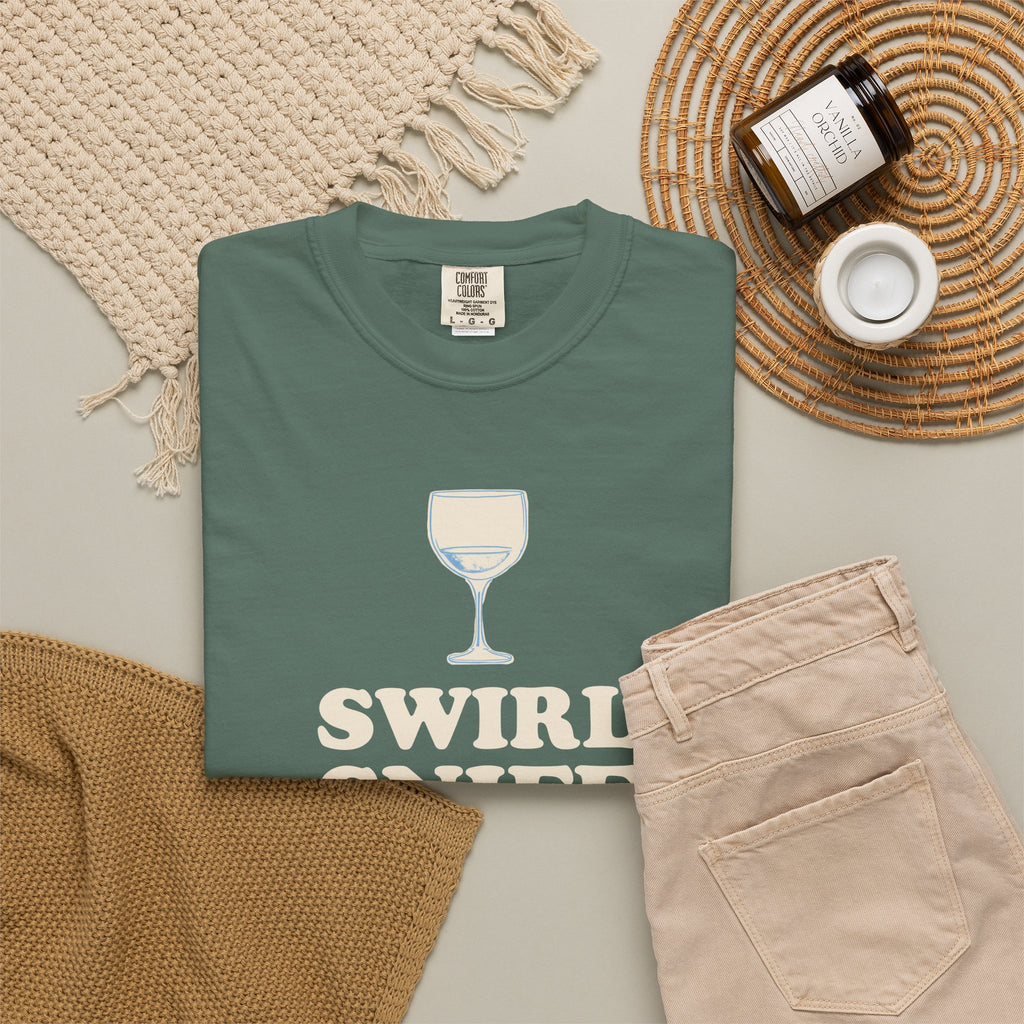 Wine Tasting Shirt - Swirl Sniff Sip Stumble Tee
