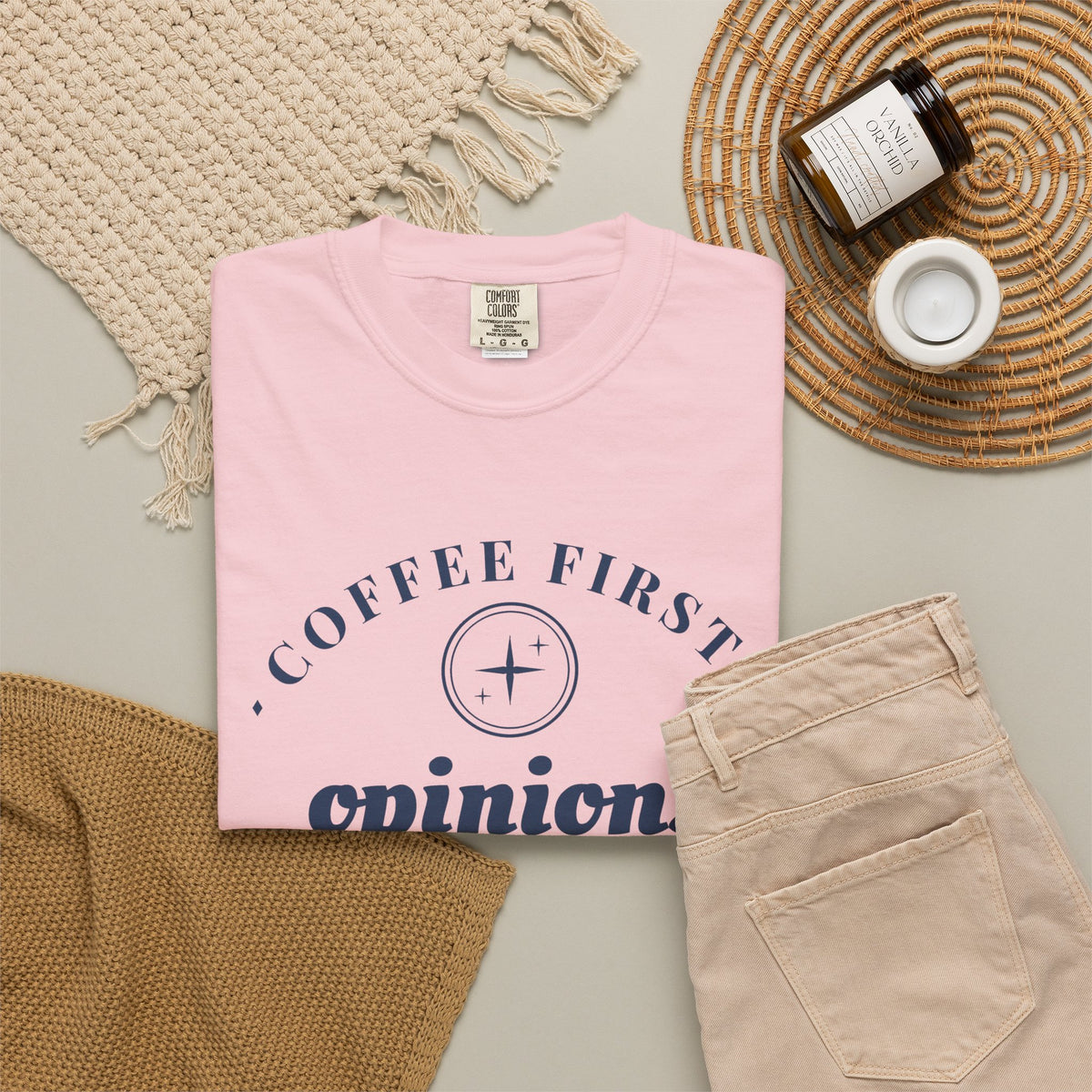 Coffee Lover Gift Shirt - Coffee First. Opinions After. Tee