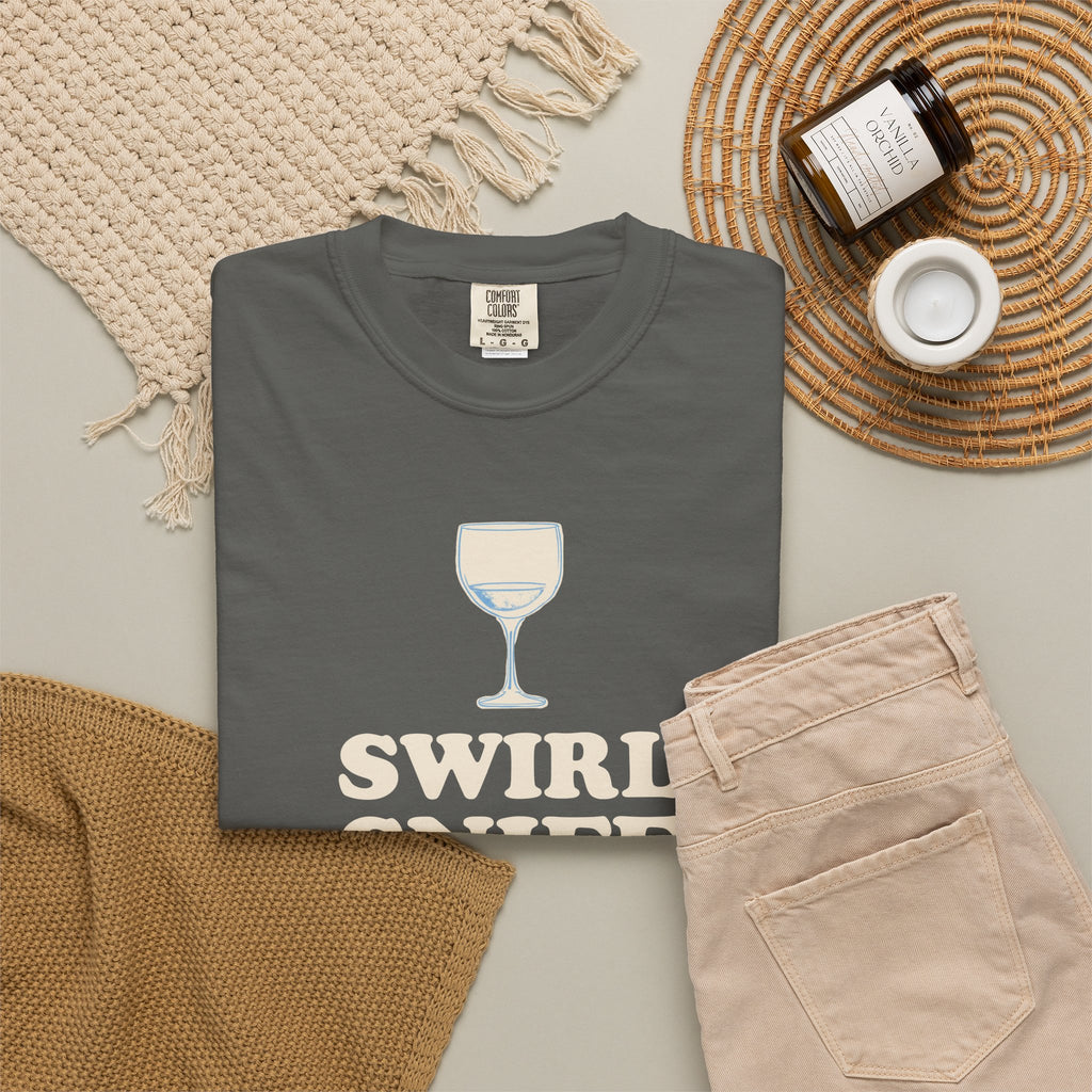 Wine Tasting Shirt - Swirl Sniff Sip Stumble Tee