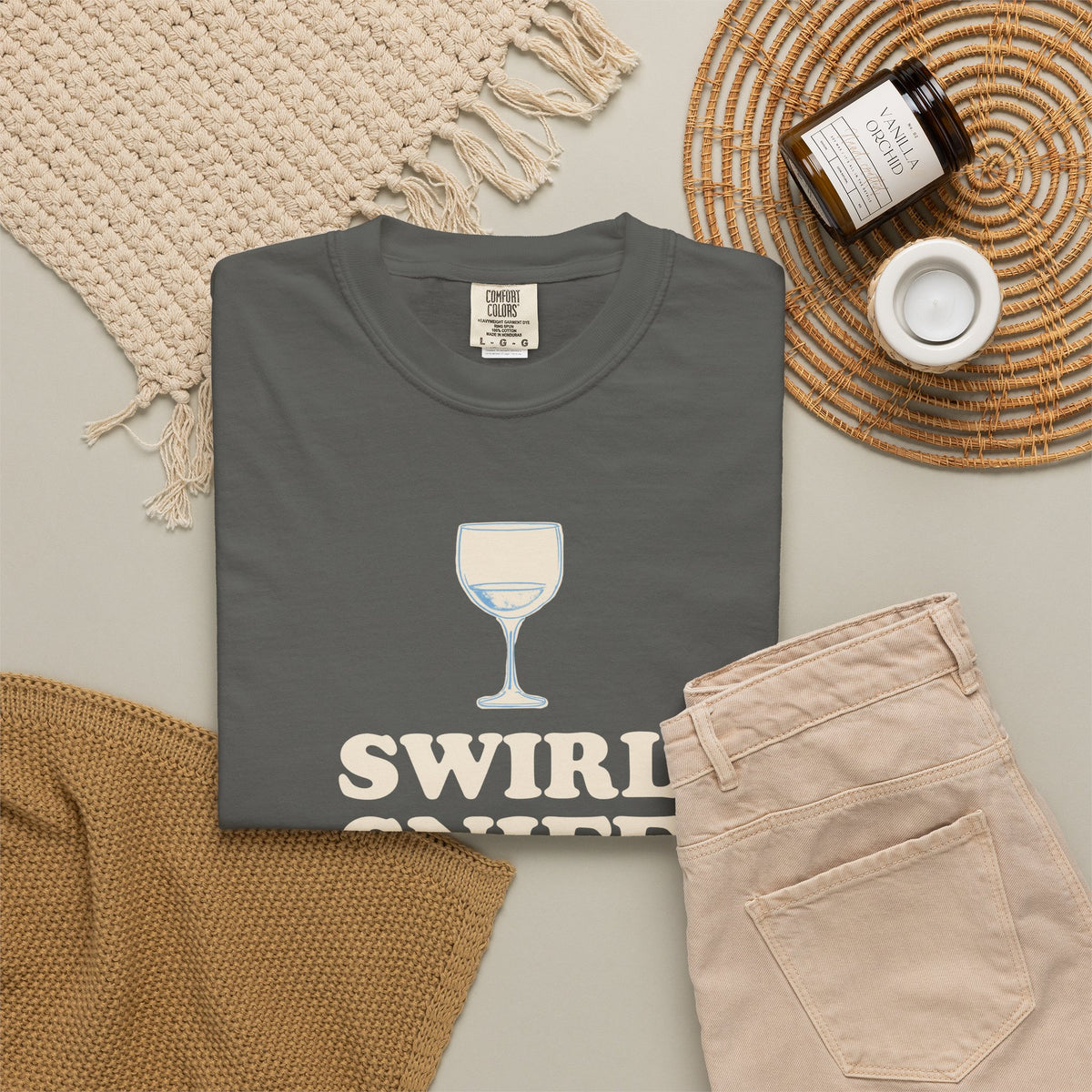 Wine Tasting Shirt - Swirl Sniff Sip Stumble Tee