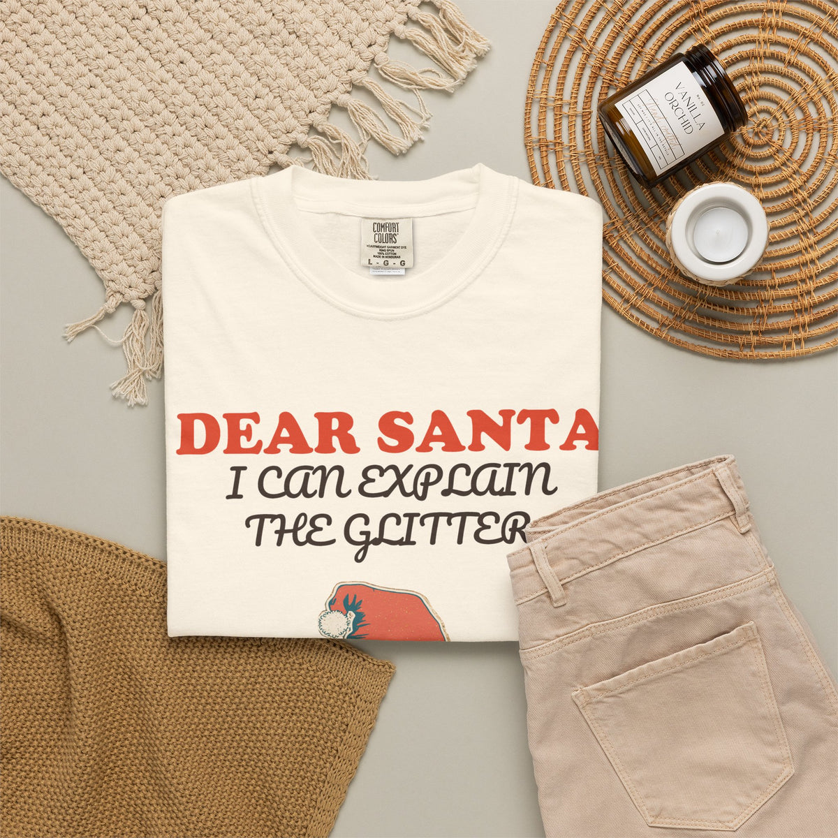 Funny Christmas Teacher Shirt - Dear Santa I Can Explain The Glitter