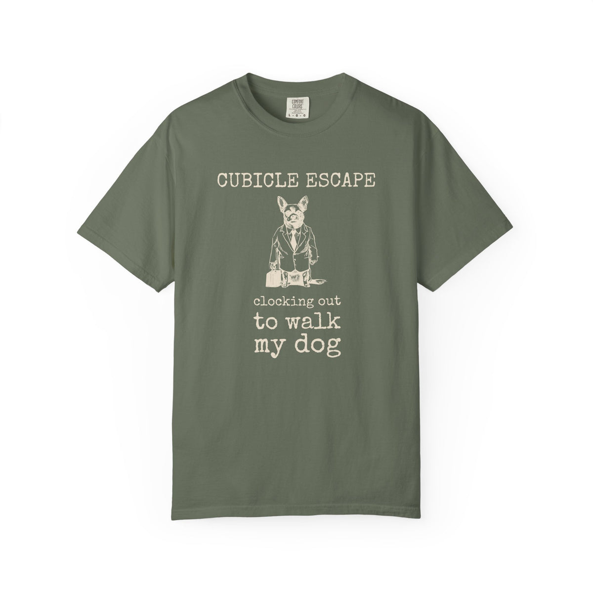 Dog Lover Work Shirt - Cubicle Escape Clocking Out to Walk My Dog