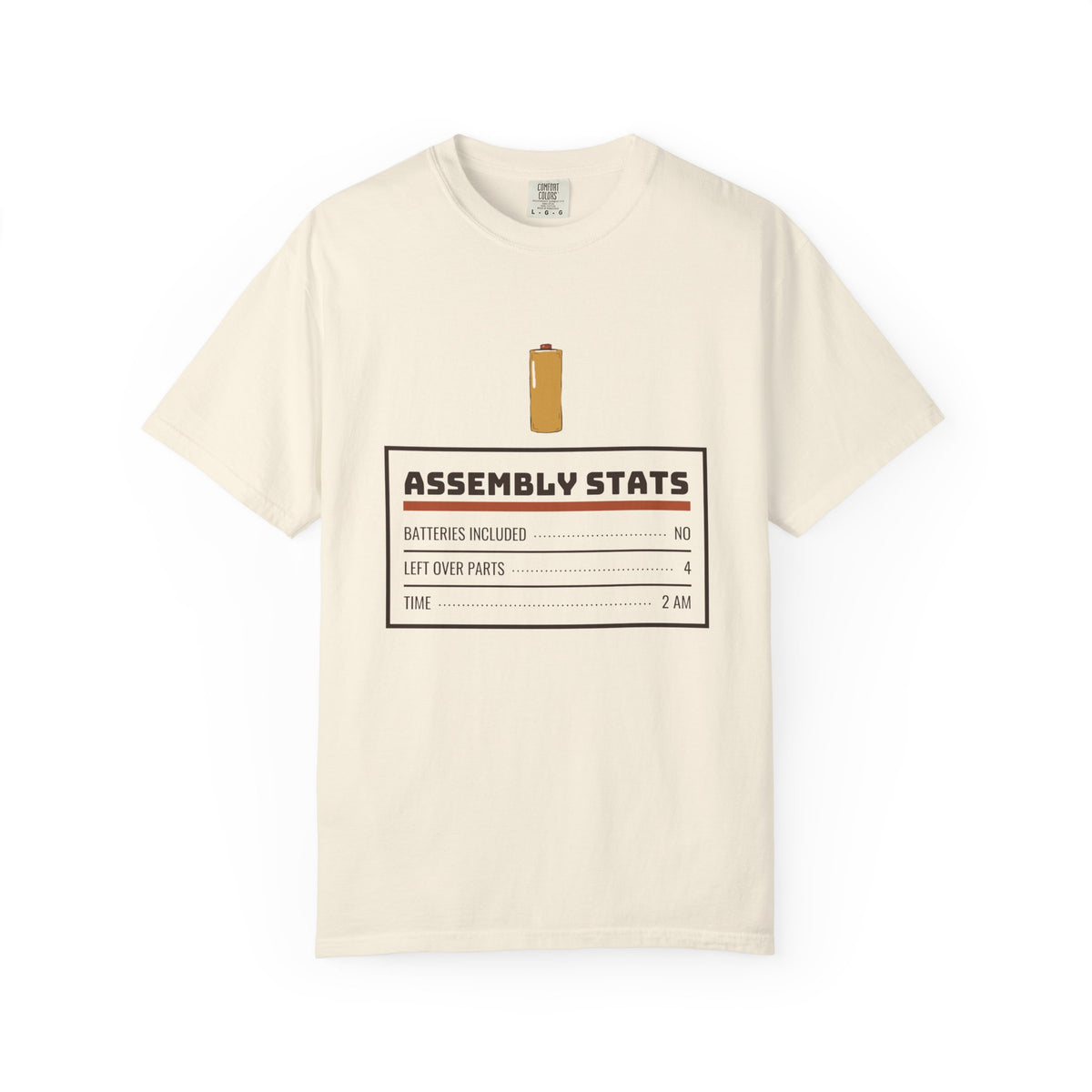 Men's Dad Christmas Shirt - Assembly Stats Storybook Art Tee