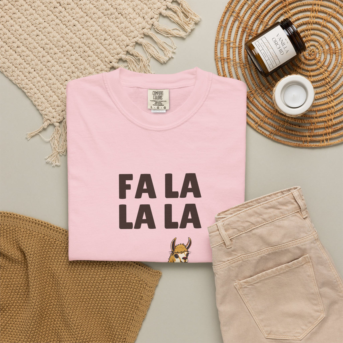 Llama Lover Shirt - Fa La La La Llama Tee