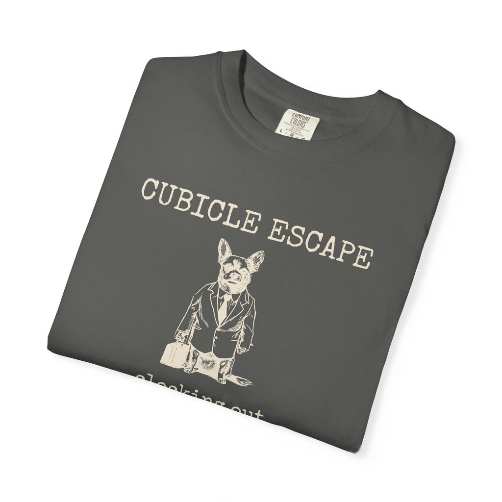 Dog Lover Work Shirt - Cubicle Escape Clocking Out to Walk My Dog