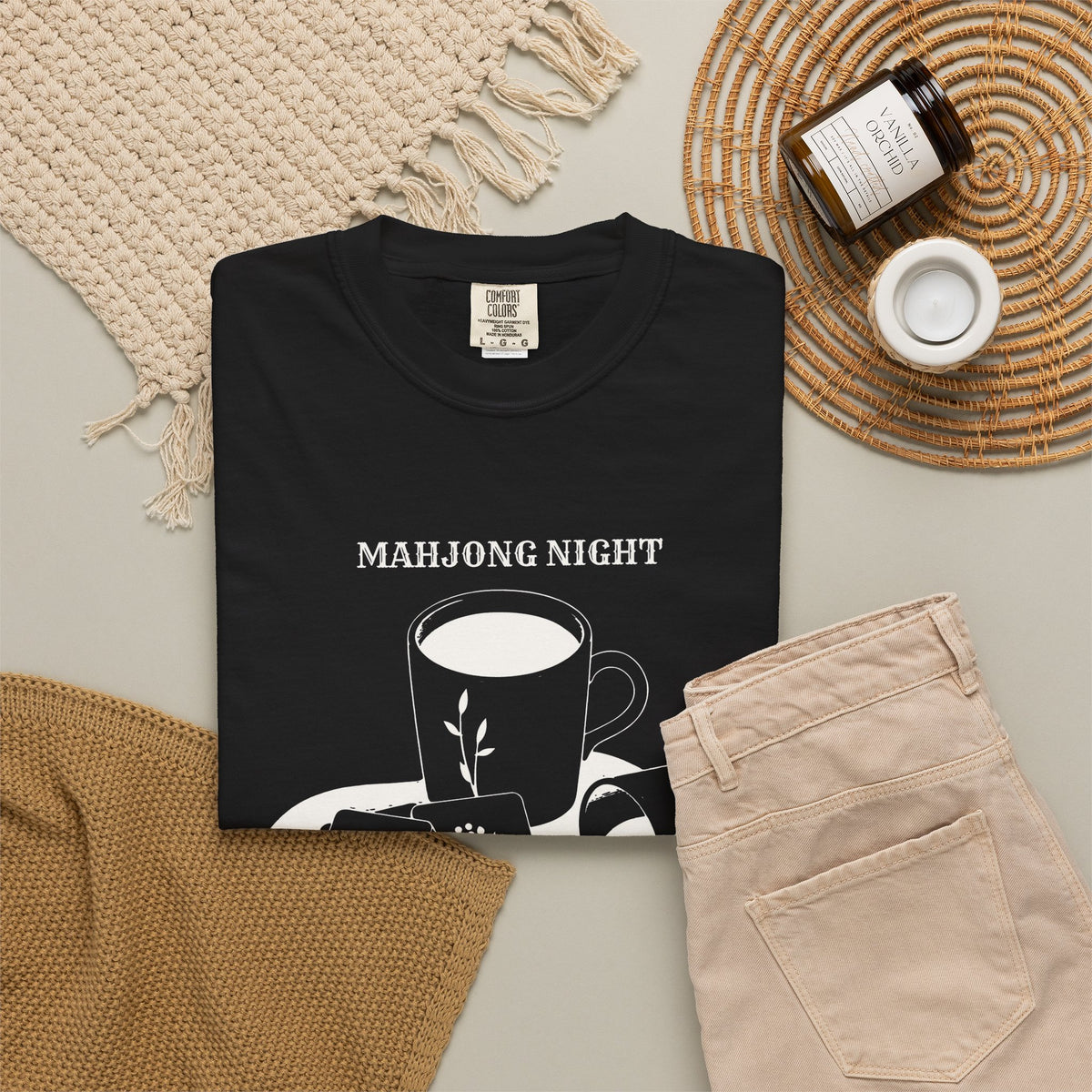 Funny Mahjong Night Spill the Tea and the Dots Shirt Tee