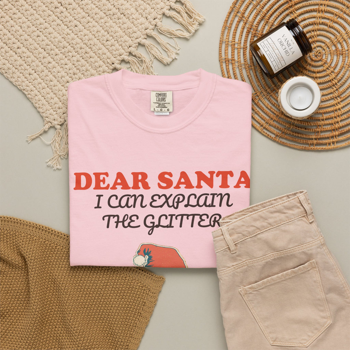 Funny Christmas Teacher Shirt - Dear Santa I Can Explain The Glitter