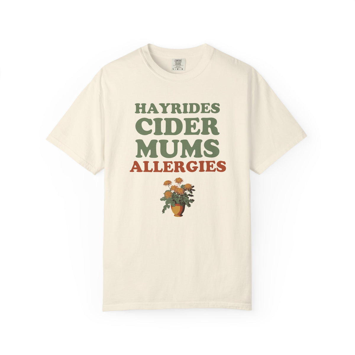 Allergy Sufferer Fall Shirt - Hayrides Cider Mums Allergies Tee