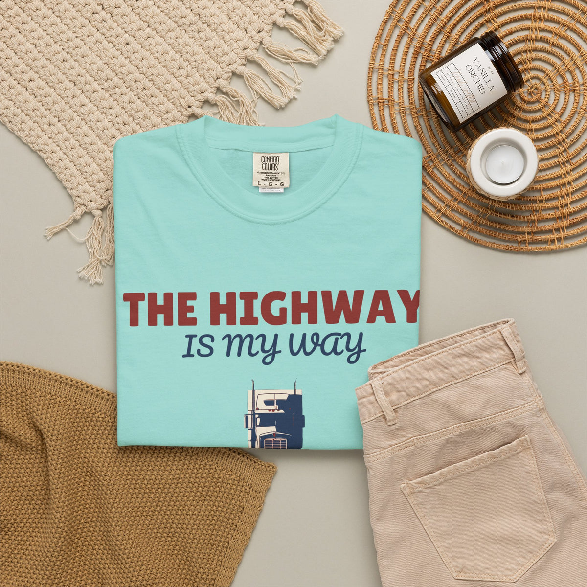 Truck Driver Shirt - The Highway is My Way Tee