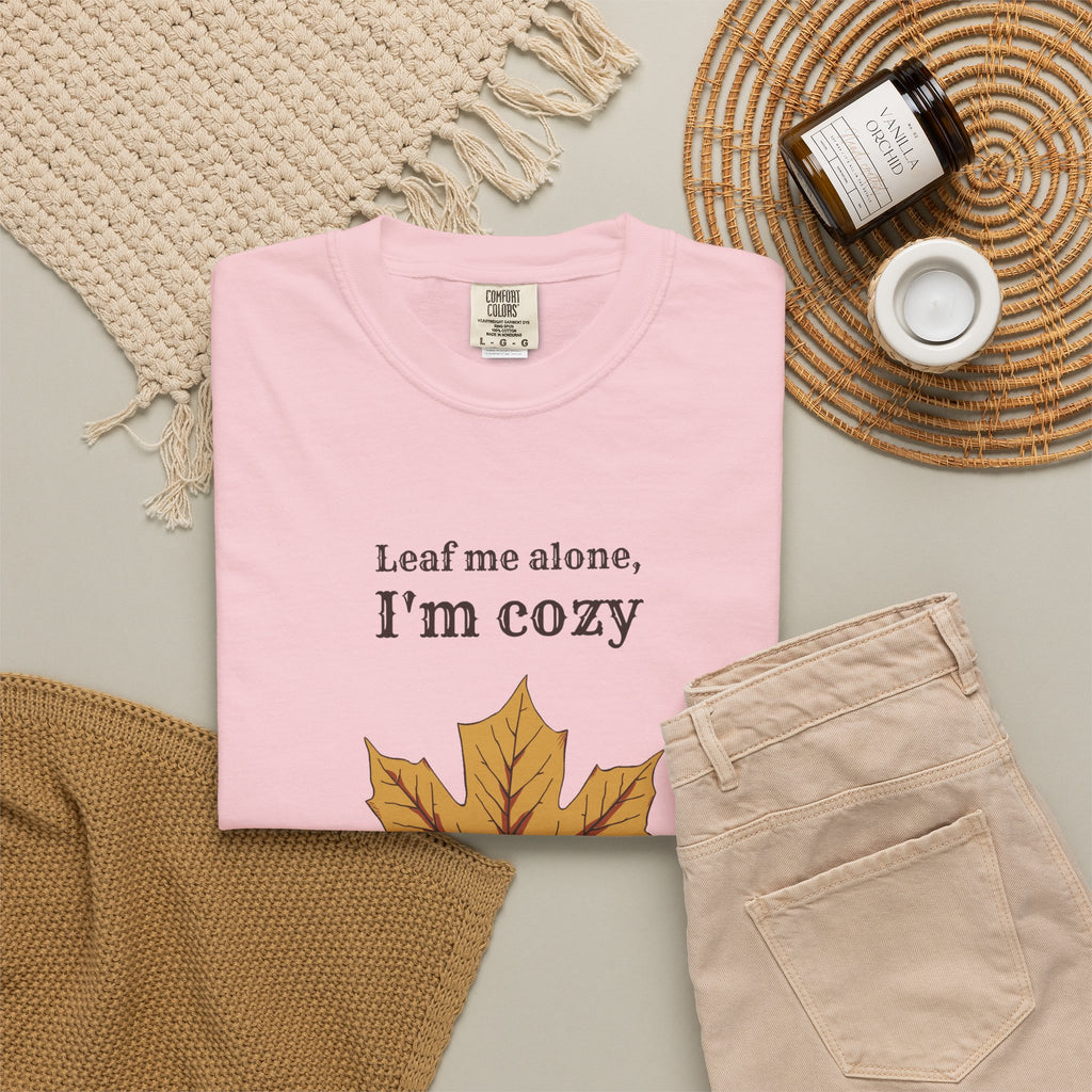 Fall Lover Shirt - Leaf Me Alone I'm Cozy Tee