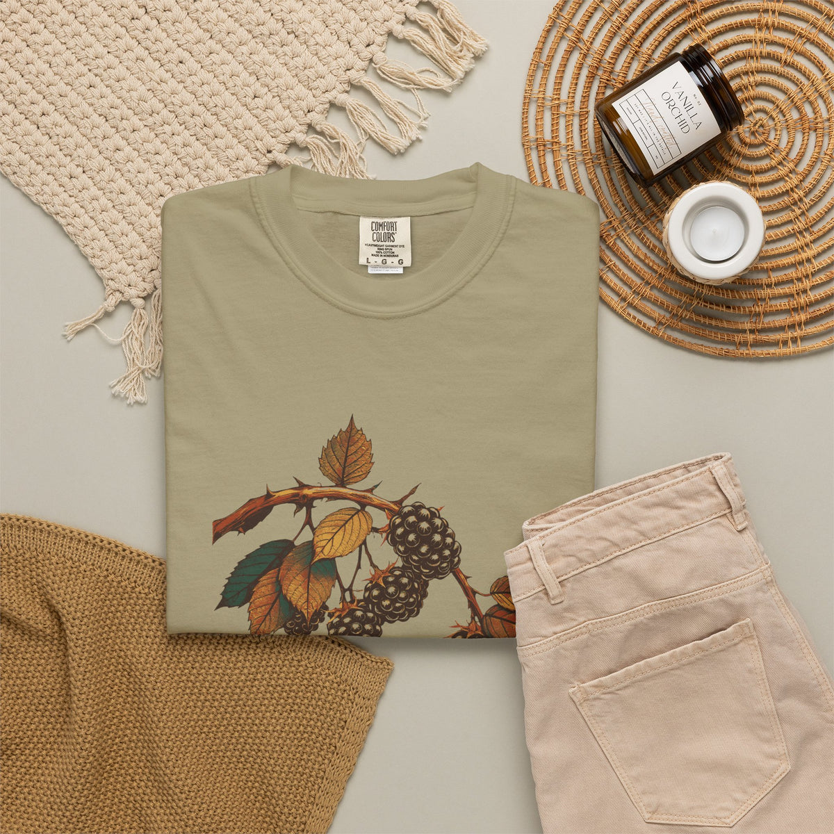 Nature Lover Shirt - Frosted Blackberry Branch Tee