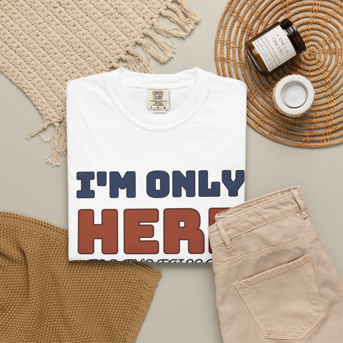Football Tailgate Fan Shirt - I'm Only Here for the Tailgate Tee