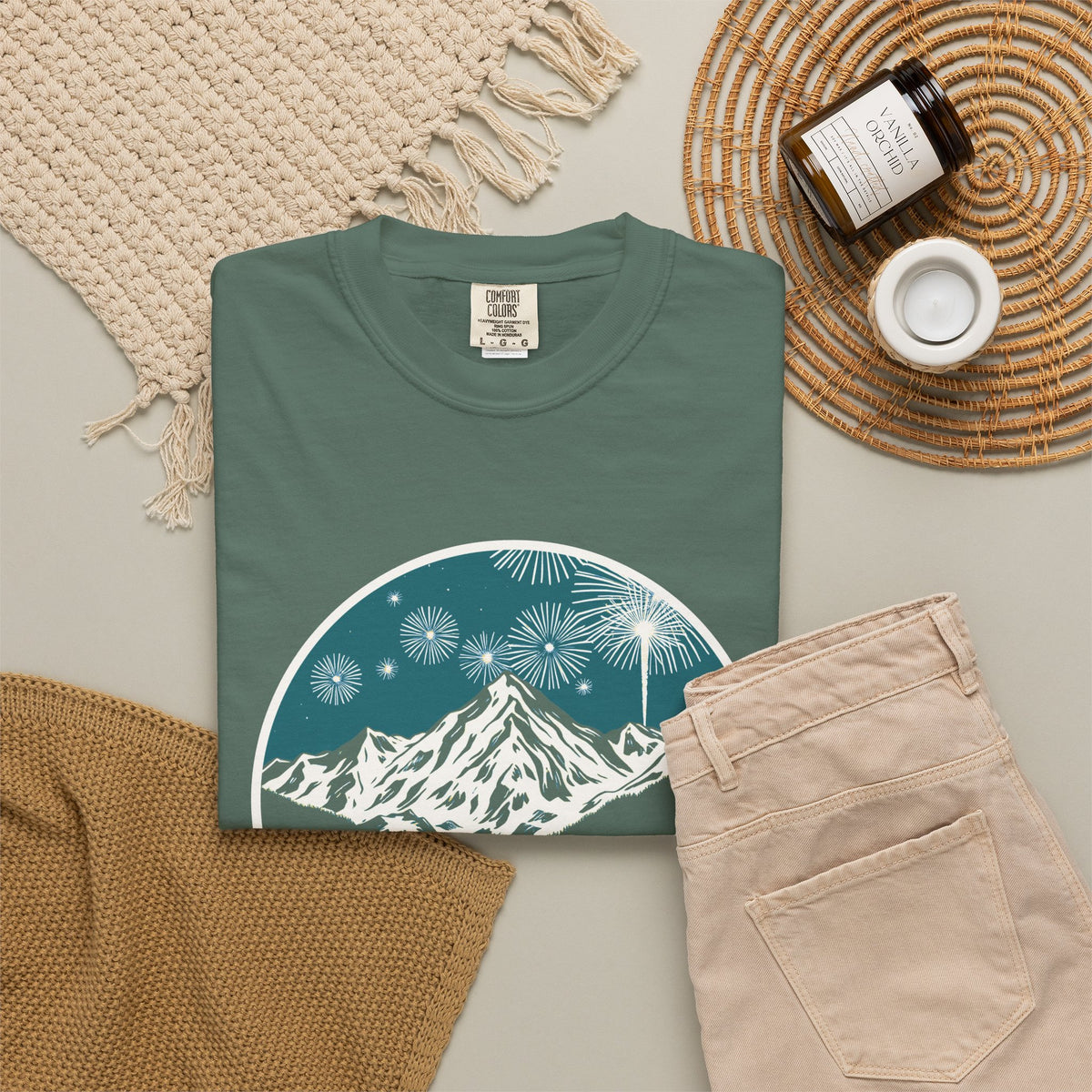 Midnight Peaks Shirt Hiker Winter Tee