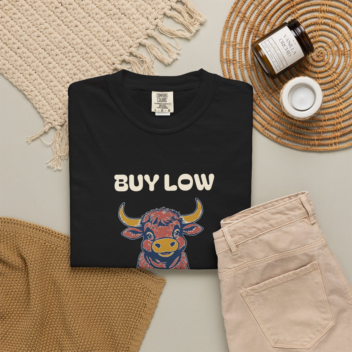 Buy Low Smile High Shirt Finance Professional Tee