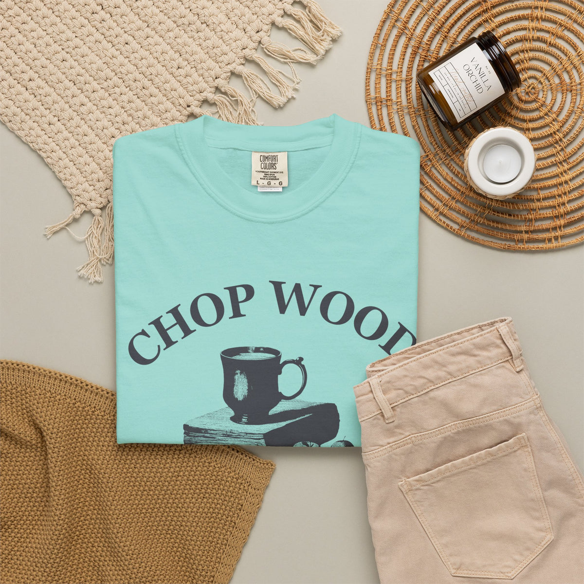 Autumn Homesteader Fall Shirt - Chop Wood Drink Cider Tee