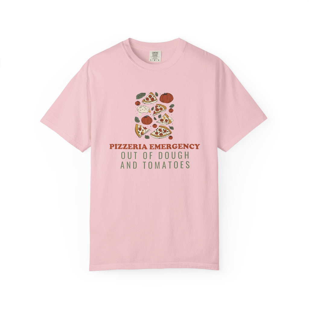 Pizza Lover Shirt - Pizzeria Emergency Out of Dough and Tomatoes Tee