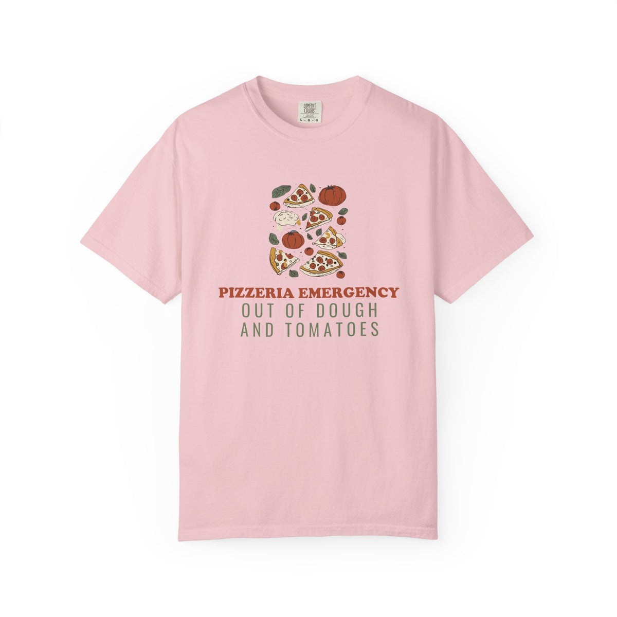 Pizza Lover Shirt - Pizzeria Emergency Out of Dough and Tomatoes Tee
