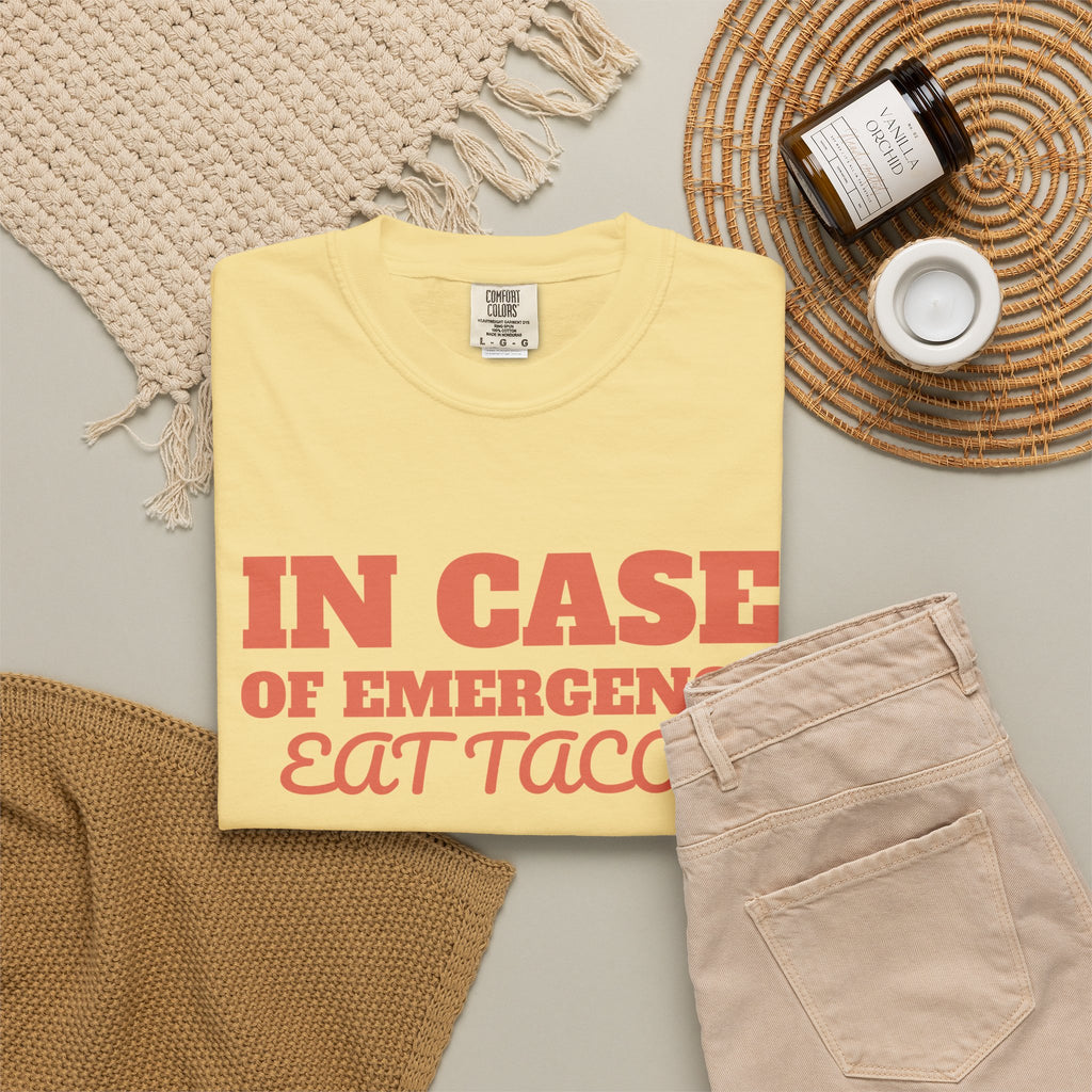 Foodie Gift Shirt - In Case of Emergency Eat Tacos Tee
