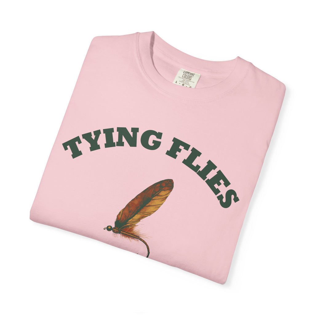 Fly Fishing Shirt Tying Flies Knots Hold When They Want Men's Tee