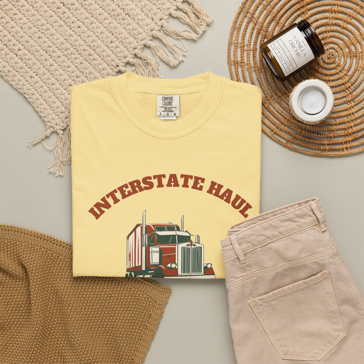 Truck Driver Shirt - Interstate Haul Rumble Strips and Diesel Hum