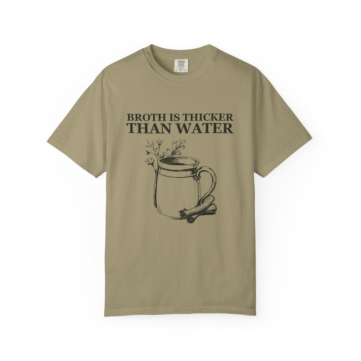 Dark Academia Foodie Fall Shirt - Broth Is Thicker Than Water Tee