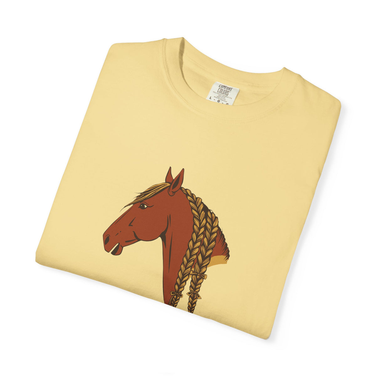 Women's Horse Braiding Shirt - Braiding a Mane Builds More Patience