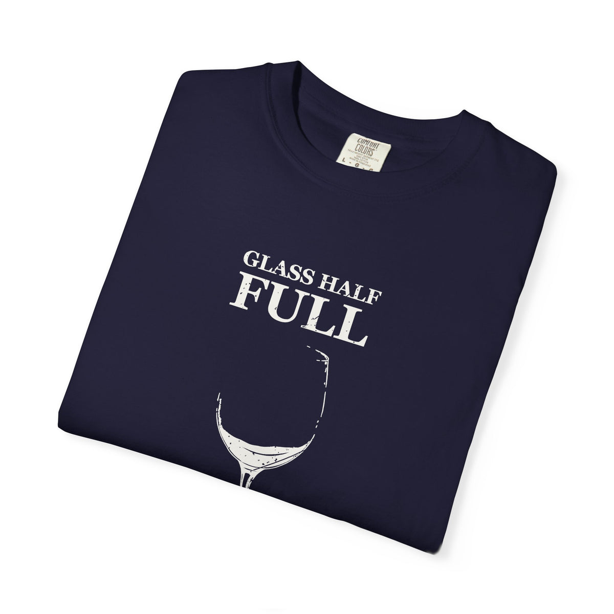 Glass Half Full for about a Minute Shirt Beer Drinker Tee