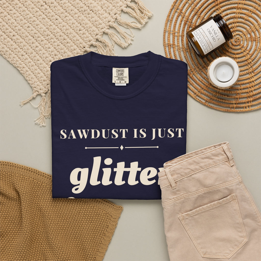 Funny Sawdust is Just Glitter for Men Shirt - Woodworker Dad Gift