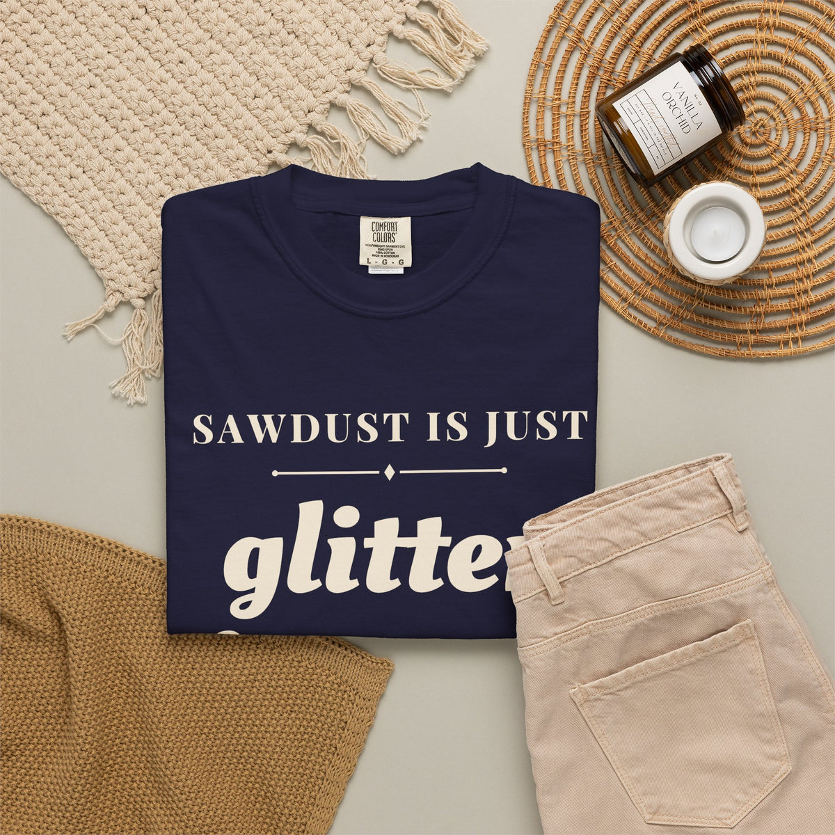 Funny Sawdust is Just Glitter for Men Shirt - Woodworker Dad Gift