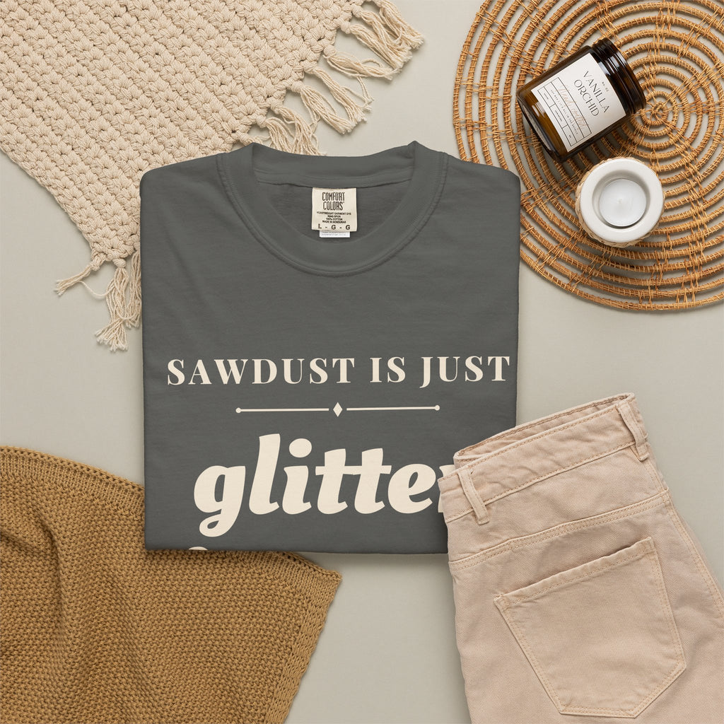 Funny Sawdust is Just Glitter for Men Shirt - Woodworker Dad Gift