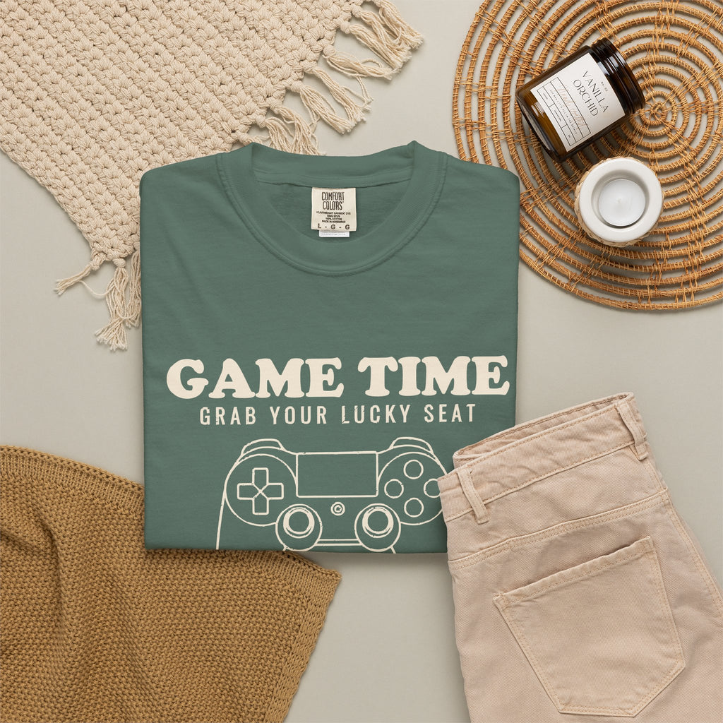 Fans Classic Video Games Shirt - Game Time Grab Your Lucky Seat Tee