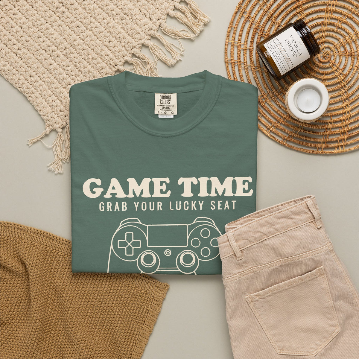 Fans Classic Video Games Shirt - Game Time Grab Your Lucky Seat Tee