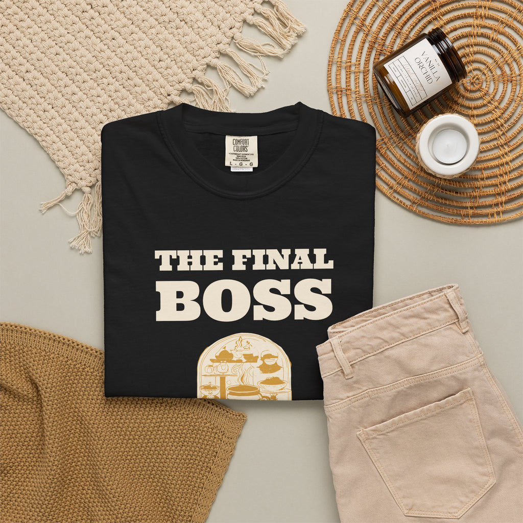 Funny Video Gamer Shirt - The Final Boss is Dinner Being Ready