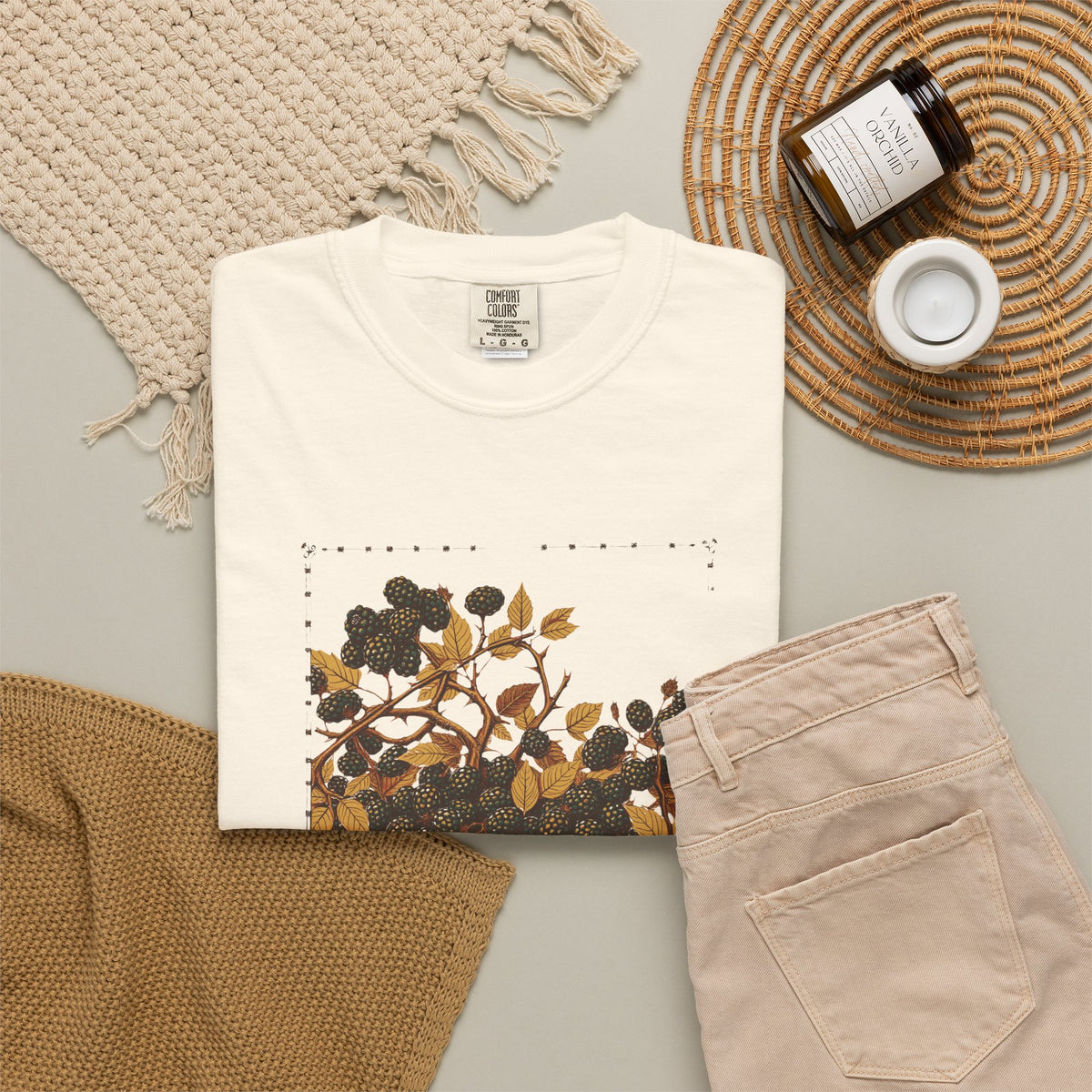 Botanical Lover Shirt - Blackberry Bramble Tee