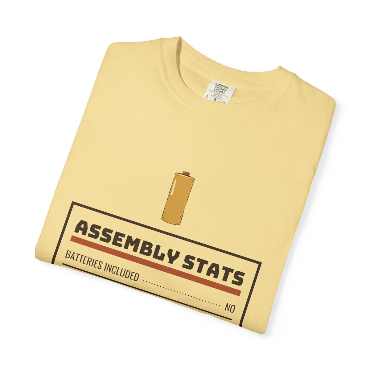 Men's Dad Christmas Shirt - Assembly Stats Storybook Art Tee