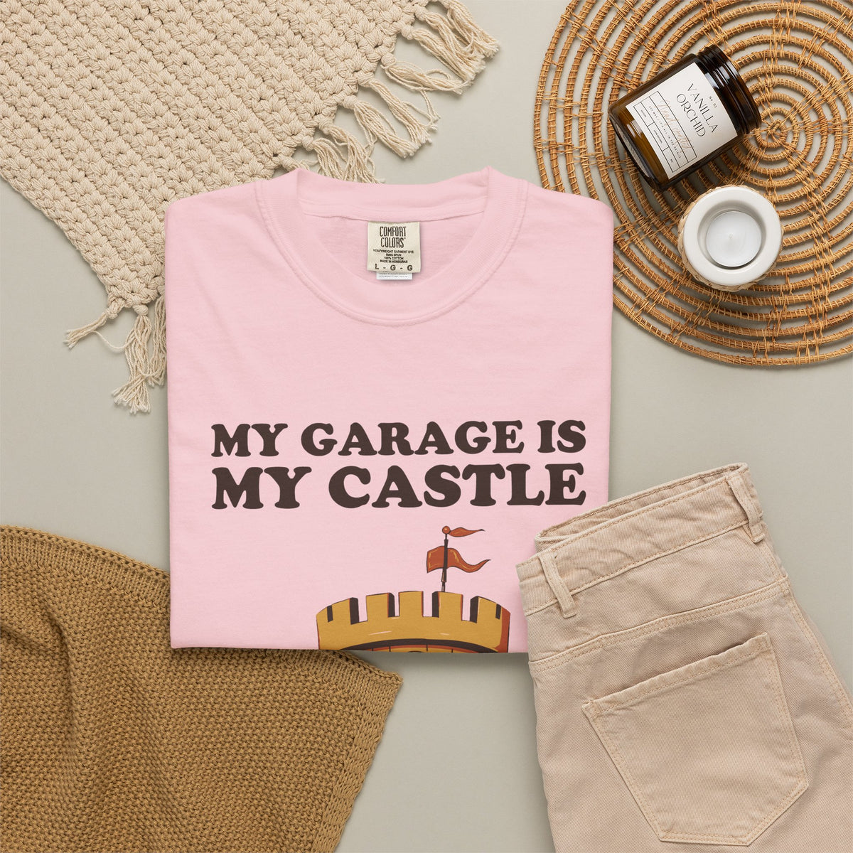 Funny My Garage is My Castle Shirt - Dad Gift Tee