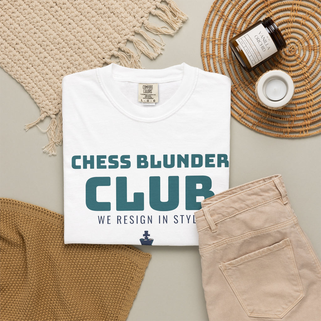 Funny Chess Player Shirt - Chess Blunder Club We Resign in Style