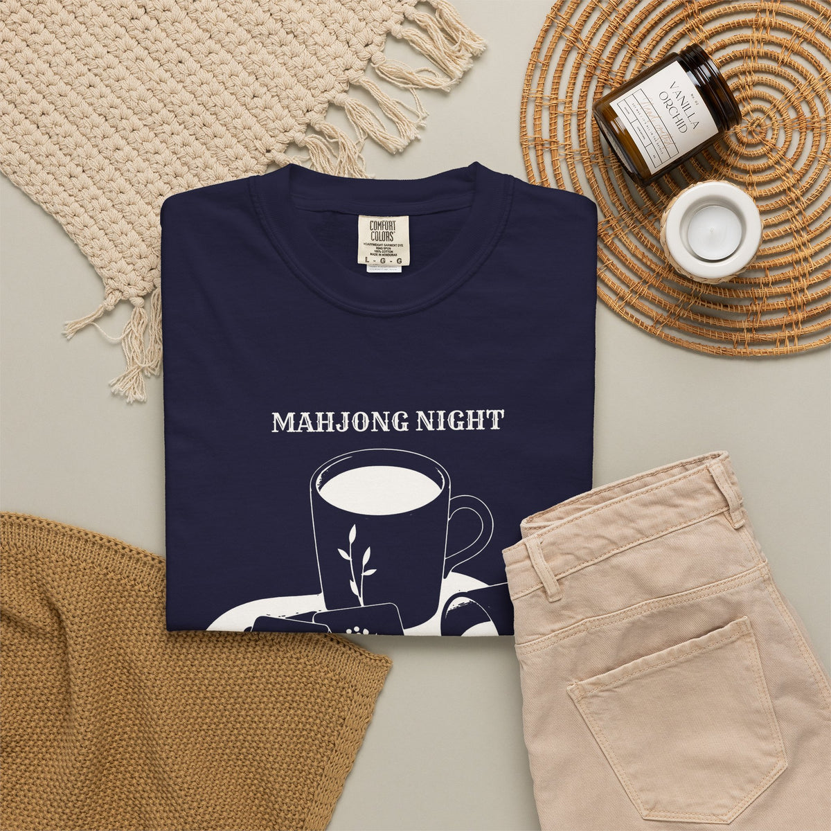 Funny Mahjong Night Spill the Tea and the Dots Shirt Tee