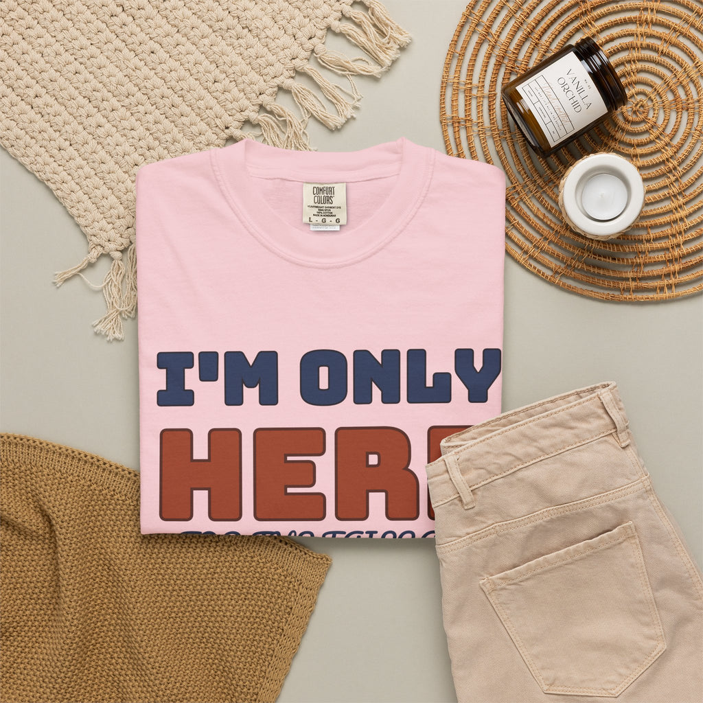 Football Tailgate Fan Shirt - I'm Only Here for the Tailgate Tee