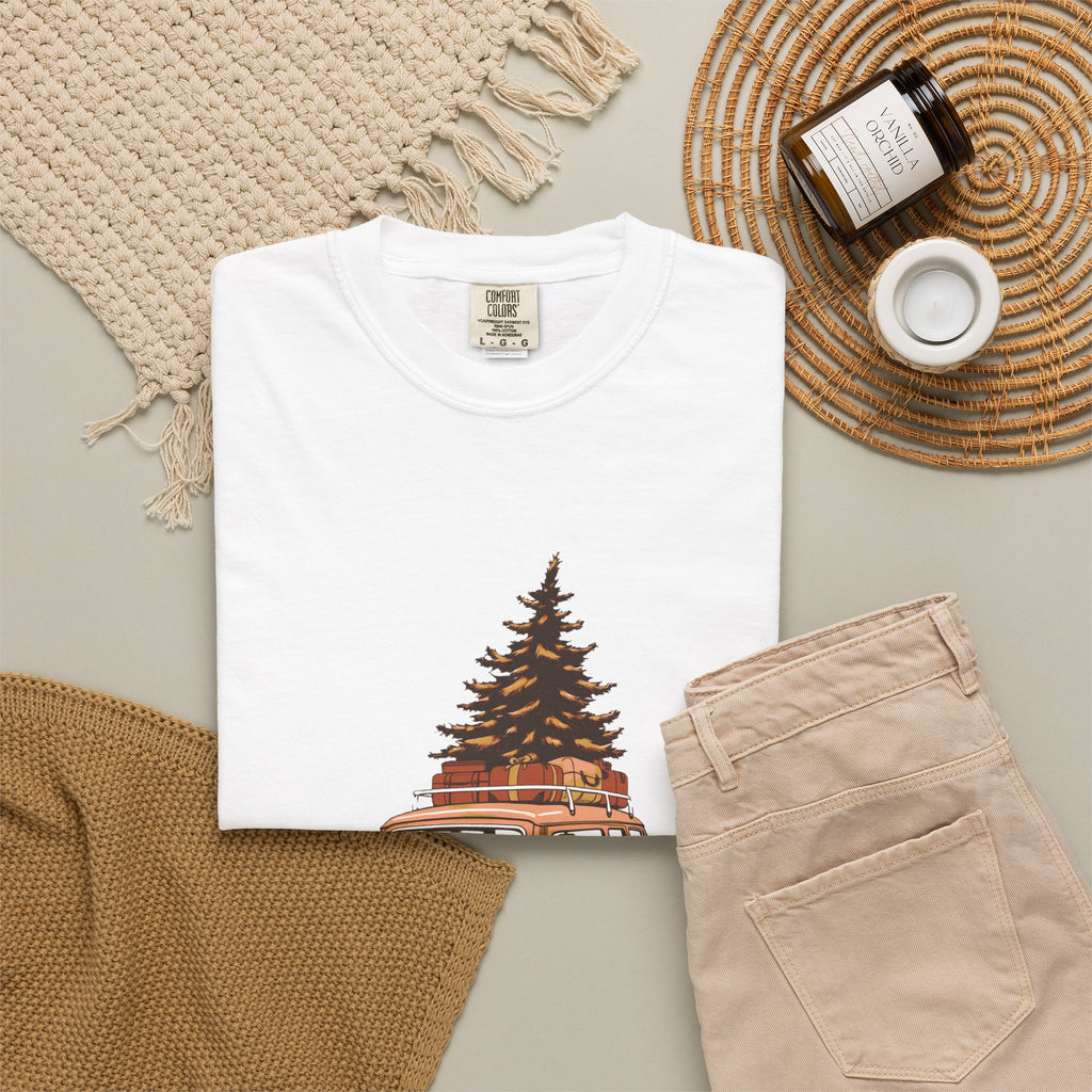 Tree Graphic Shirt - Over The River And Into Debt Tee